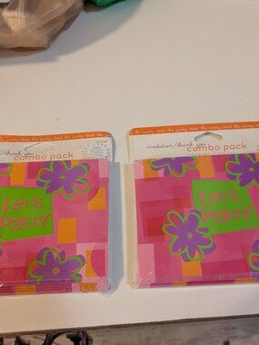 Party Invitations, (qty 2) NWT